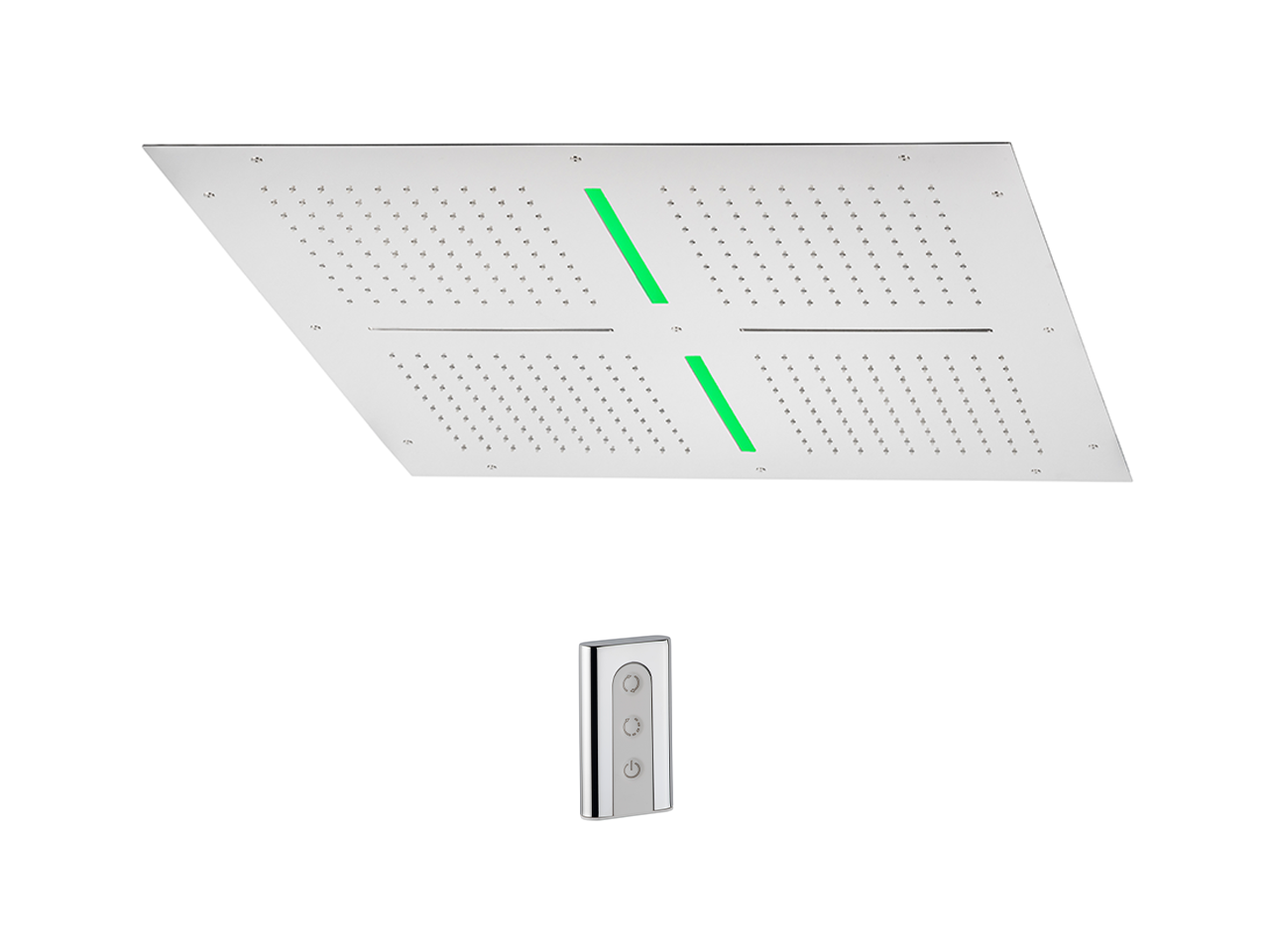 HuberSoffione a soffitto con cromoterapia 800x800 mm ZEN_ZS1C0100