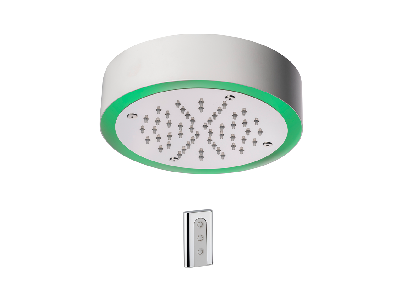 Soffione a soffitto con cromoterapia Ø 200 mm ZEN_ZS1C0230 - v1